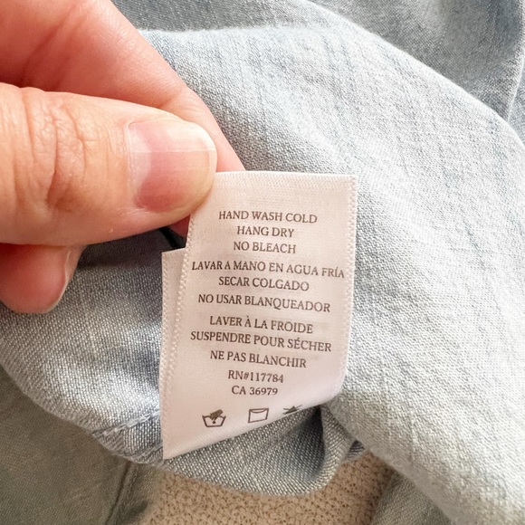 Rails Cleopatra Button Up Distressed Wash Patch Shirt - Picture 11 of 11